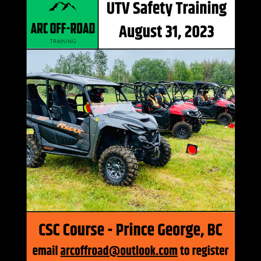 UTV Safety Training CSC Course ARC OffRoad Training Ltd.